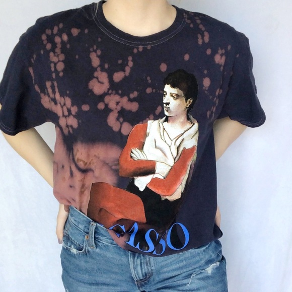 Picasso NWOT Art Graphic Bleached Tee - Picture 4 of 5